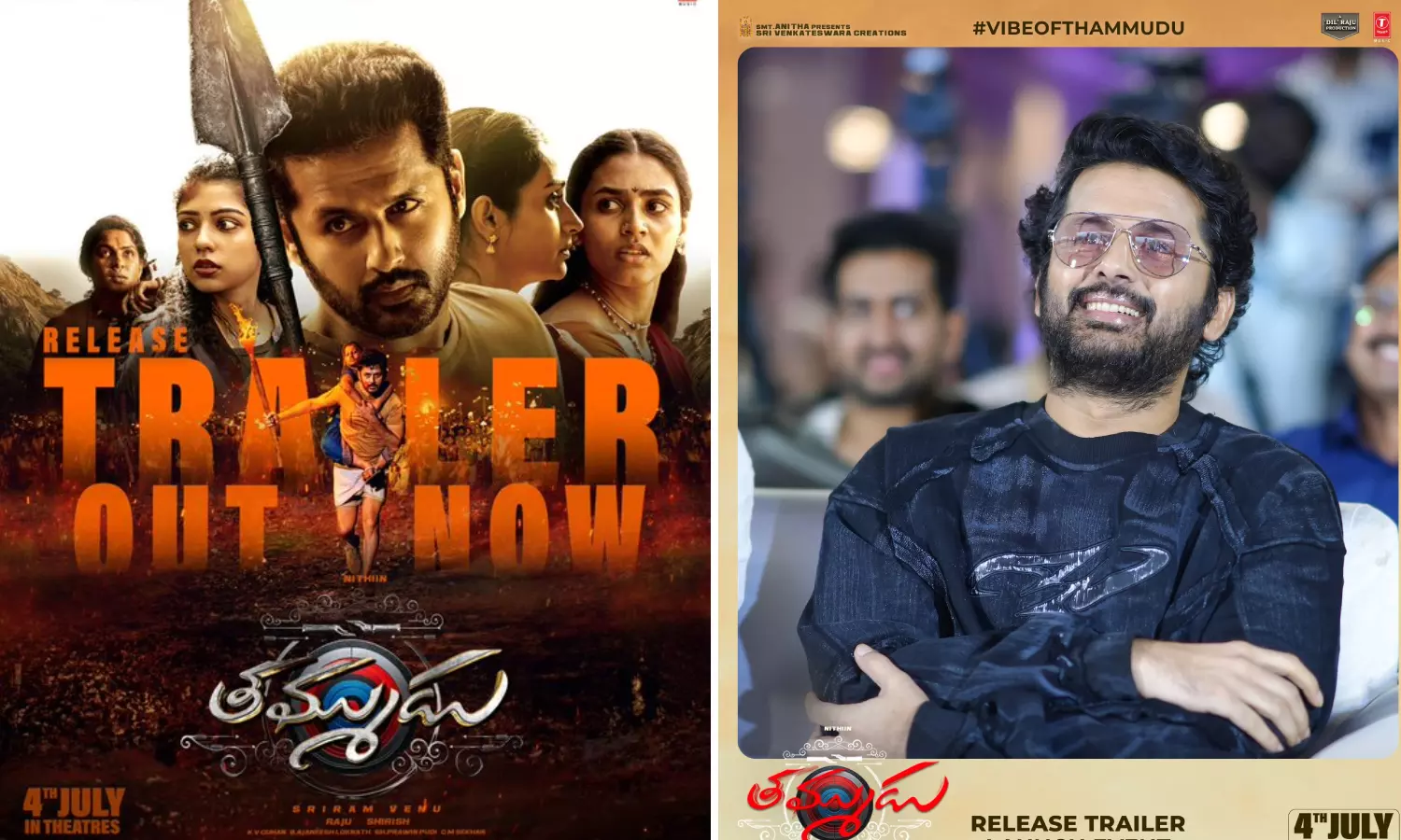 நித்தின் நடித்த Thammudu படத்தின் ரிலீஸ் டிரெய்லர் வெளியீடு