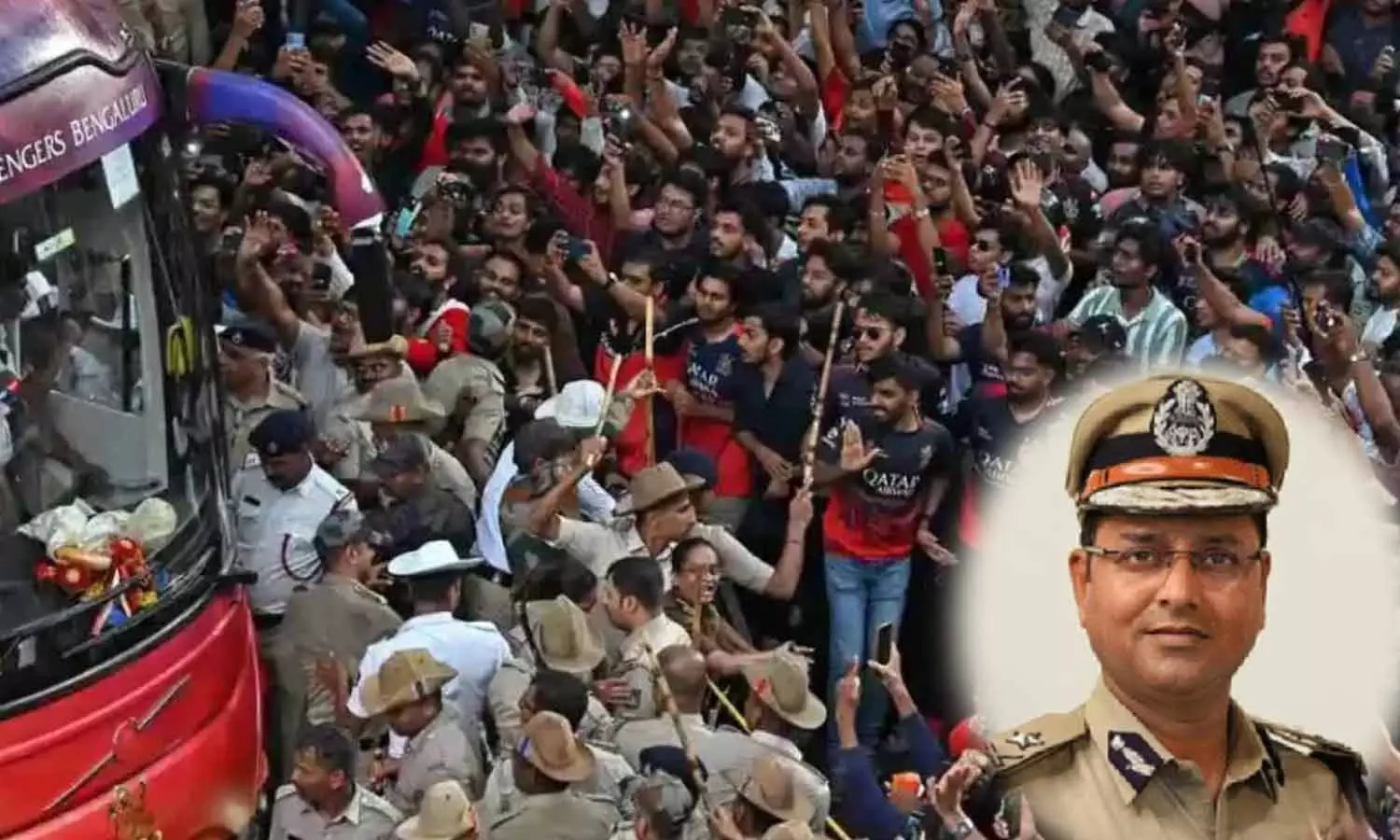 11 பேர் பலி.. ஆர்சிபி அணியே காரணம்- பெங்களூரு கூடுதல் காவல் ஆணையர் சஸ்பெண்ட் ரத்து 11 பேர் பலி.. ஆர்சிபி அணியே காரணம்- பெங்களூரு கூடுதல் காவல் ஆணையர் சஸ்பெண்ட் ரத்து