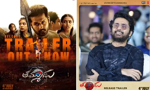 நித்தின் நடித்த Thammudu படத்தின் ரிலீஸ் டிரெய்லர் வெளியீடு