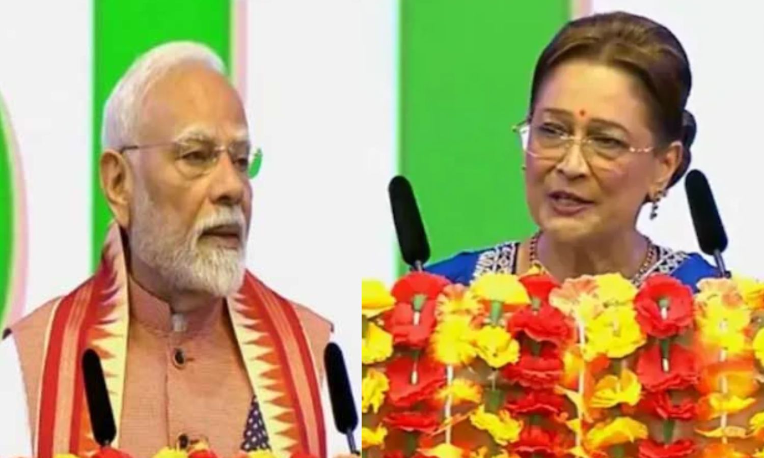 VIDEO: பிரதமர் மோடியின் குஜராத்தி கவிதையை மேற்கோள் காட்டி ஆச்சரியப்படுத்திய டிரினிடாட் பிரதமர்!