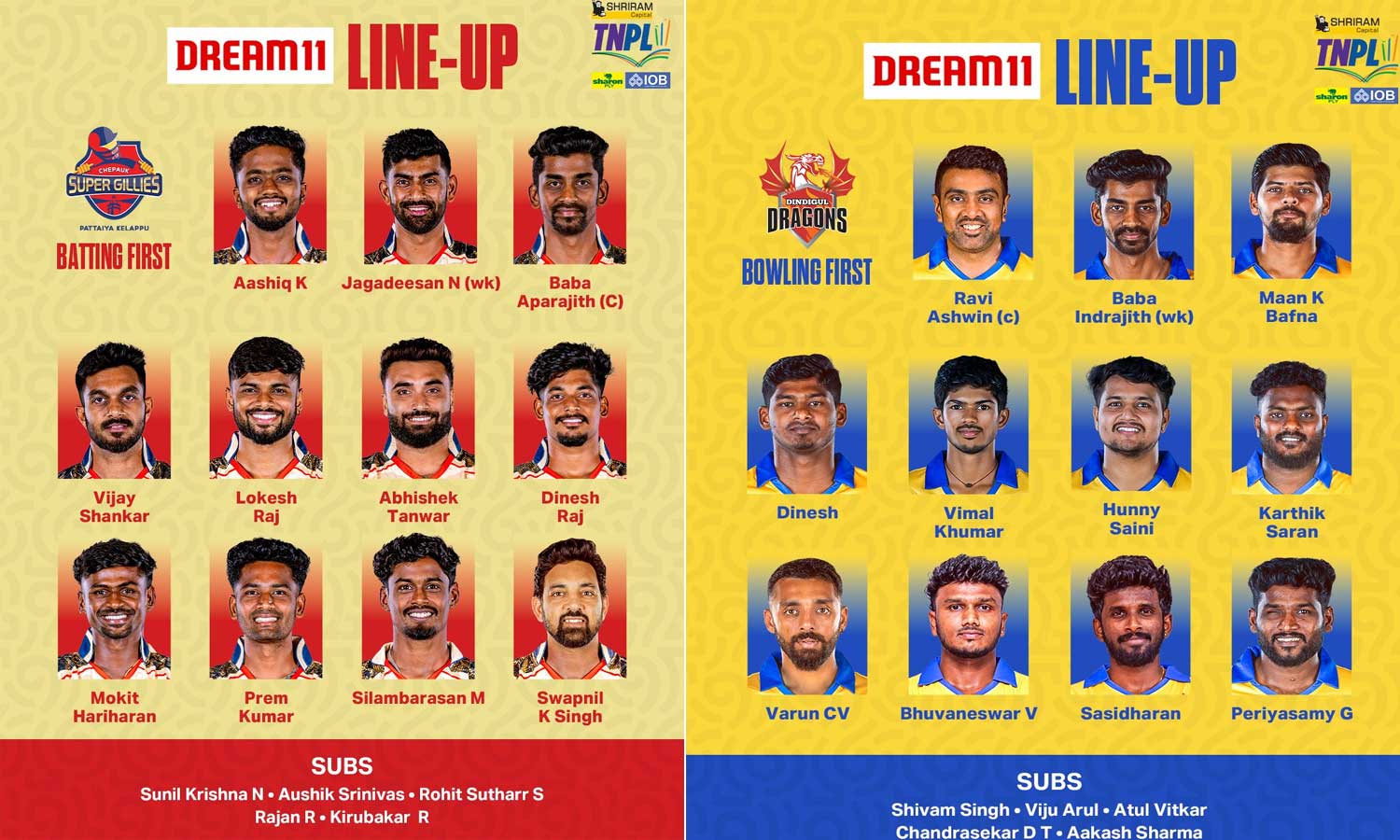 டிஎன்பிஎல் குவாலிபையர்-2: சேப்பாக் சூப்பர் கில்லீஸ்க்கு எதிராக திண்டுக்கல் பந்து வீச்சு தேர்வு