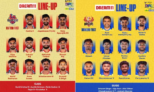 டிஎன்பிஎல் குவாலிபையர்-2: சேப்பாக் சூப்பர் கில்லீஸ்க்கு எதிராக திண்டுக்கல் பந்து வீச்சு தேர்வு