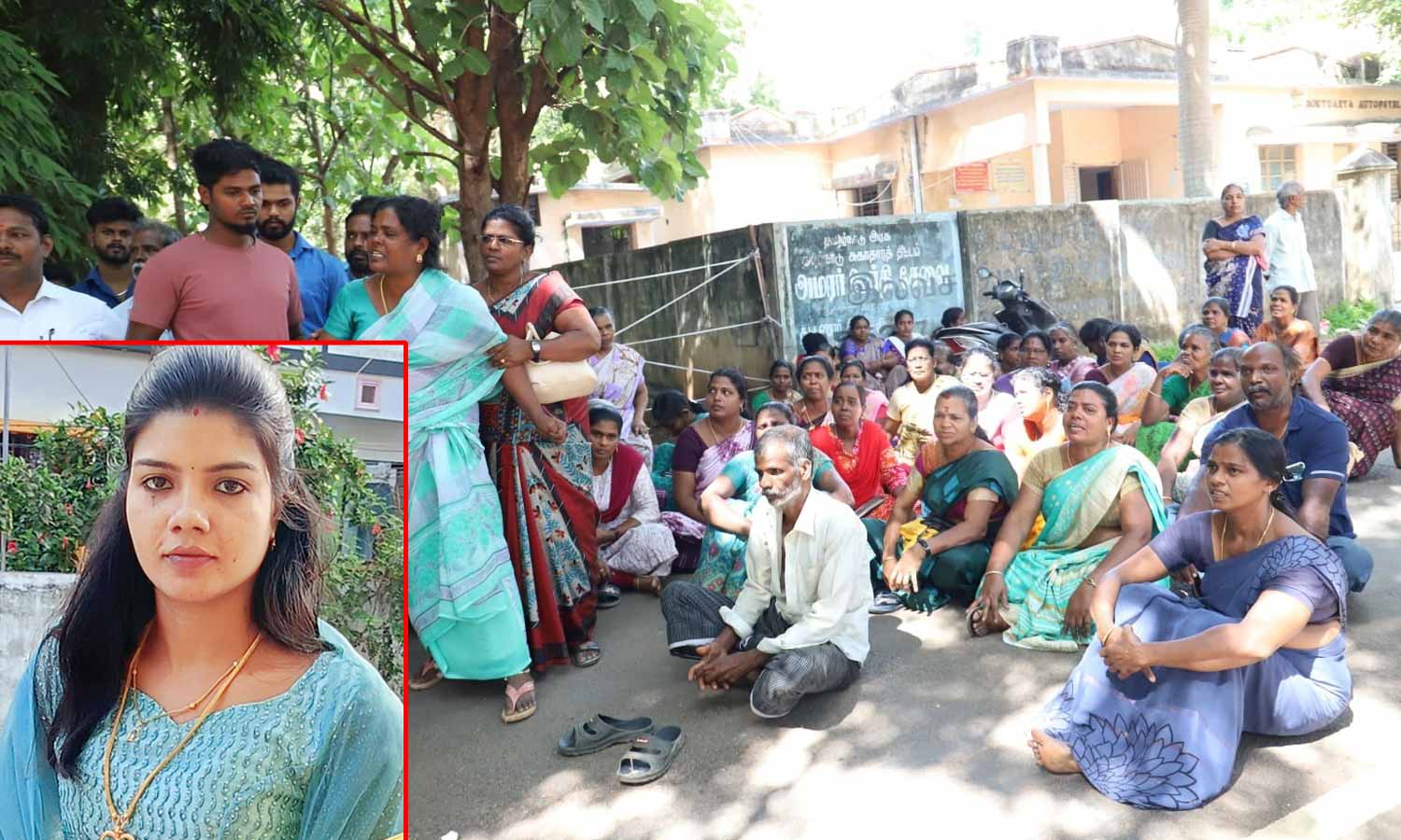 மற்றொரு அதிர்ச்சி சம்பவம்: திருமணமான 6 மாதத்தில் இளம்பெண் தற்கொலை- உடலை வாங்க மறுத்து உறவினர்கள் போராட்டம்