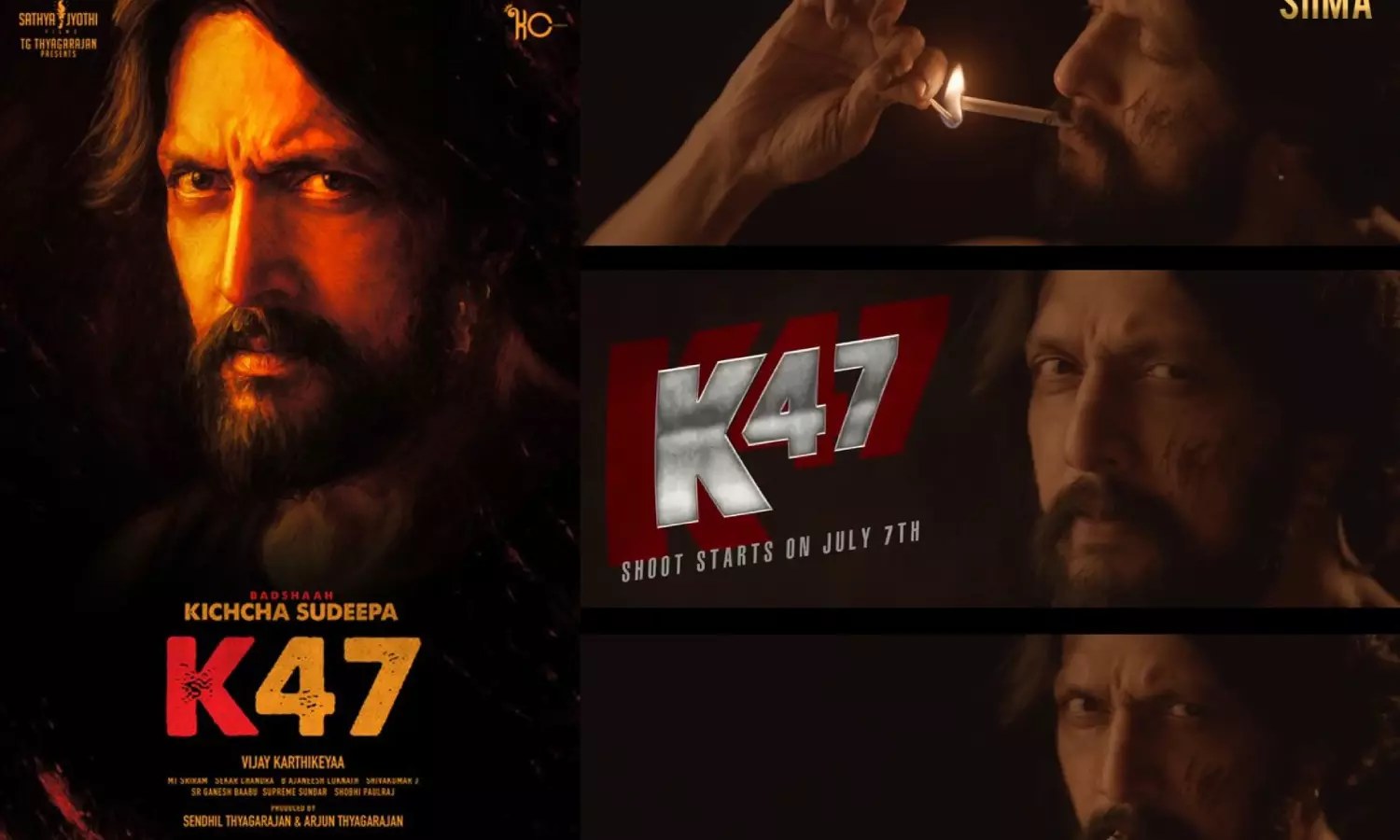 கிச்சா நடிக்கும் K47 படத்தின் மோஷன் போஸ்டர் ரிலீஸ் கிச்சா நடிக்கும் K47 படத்தின் மோஷன் போஸ்டர் ரிலீஸ்
