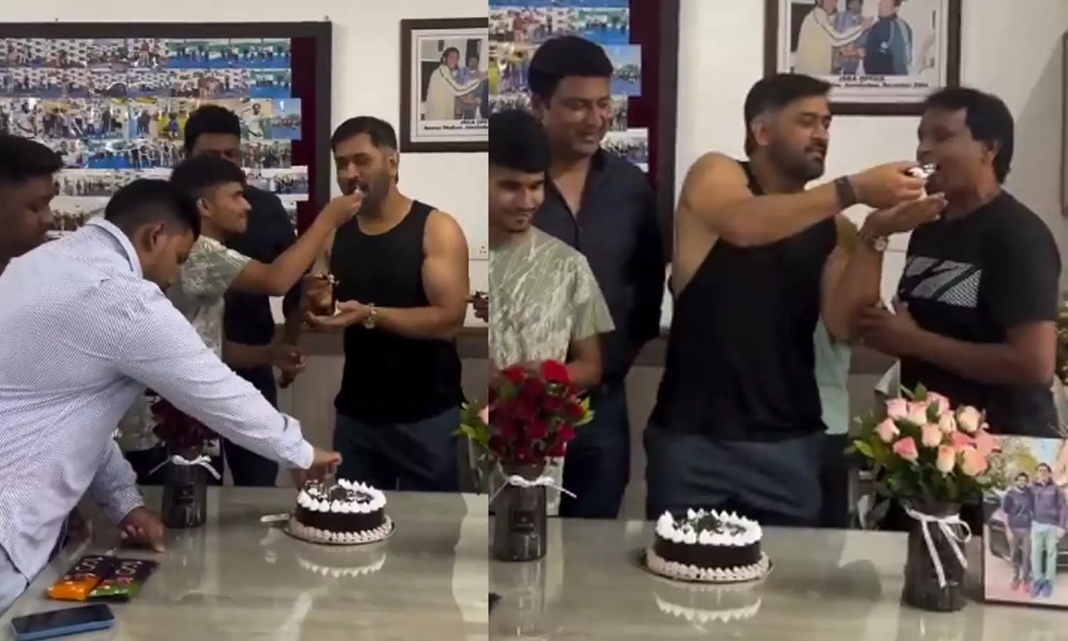 VIDEO: நண்பர்களுடன் கேக் வெட்டி பிறந்தநாள் கொண்டாடிய எம்.எஸ்.தோனி
