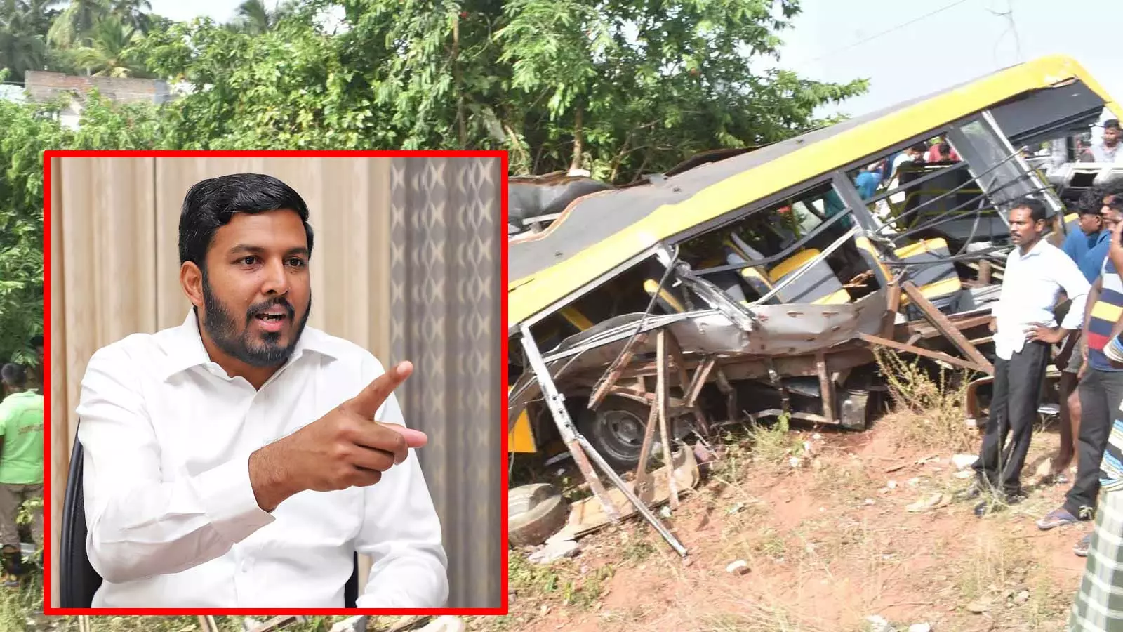 கடலூரில் பள்ளி வேன் மீது ரெயில் மோதி விபத்து - ரெயில்வே துறைக்கு ஆளூர் ஷாநவாஸ் கண்டனம்