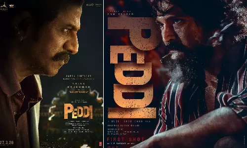 சிவராஜ்குமாருக்கு   சிறப்பு போஸ்டர் வெளியிட்ட Peddi படக்குழு