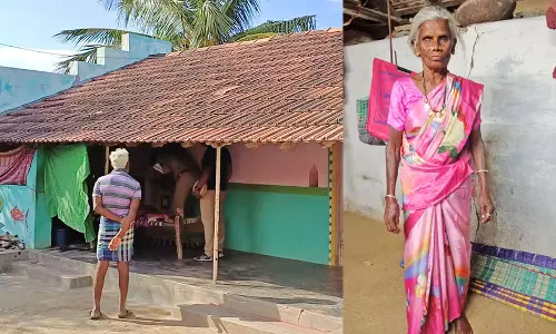 நகைக்காக மூதாட்டி கழுத்தை அறுத்து கொலை- போலீஸ் சூப்பிரண்டு நேரில் விசாரணை