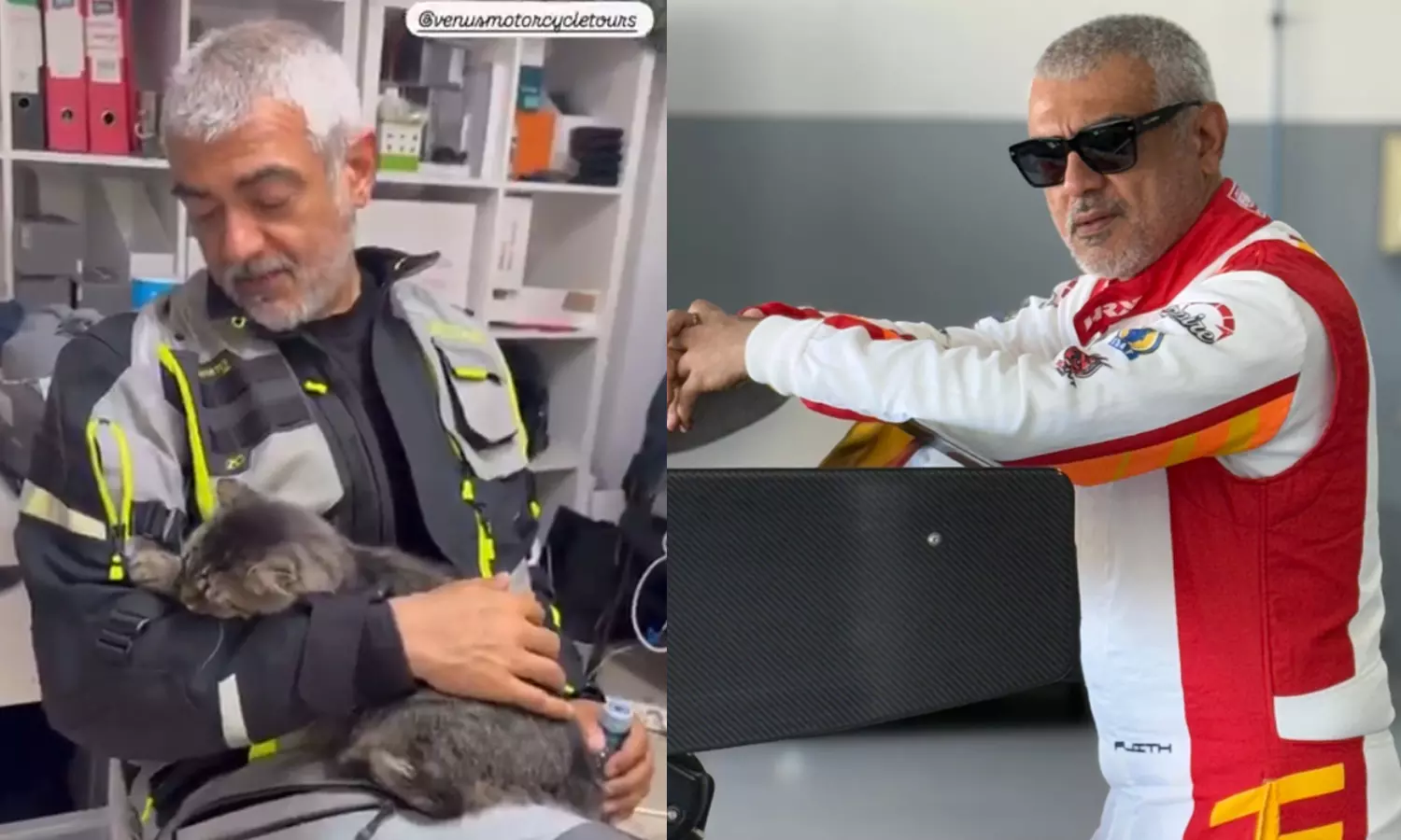 பூனையுடன் க்யூட் கொஞ்சல் பேச்சு..! வைரலாகும் அஜித்தின் வீடியோ