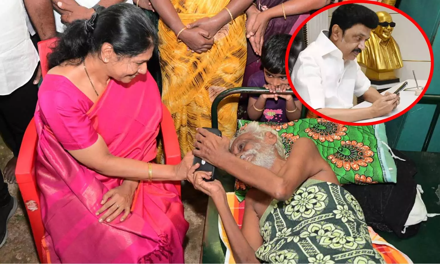 திமுக மூத்த நிர்வாகி சக்திவேலிடம் தொலைபேசி வாயிலாக நலம் விசாரித்தார் முதலமைச்சர் மு.க.ஸ்டாலின் திமுக மூத்த நிர்வாகி சக்திவேலிடம் தொலைபேசி வாயிலாக நலம் விசாரித்தார் முதலமைச்சர் மு.க.ஸ்டாலின்
