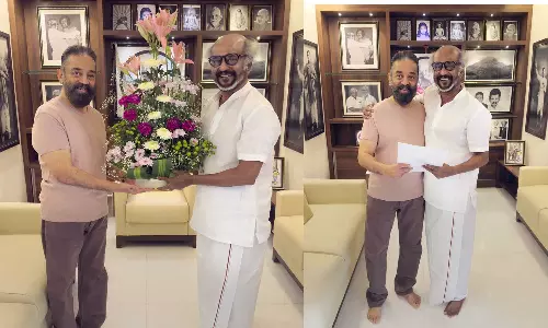 ரஜினியிடம் வாழ்த்து பெற்ற கமல்ஹாசன்..!