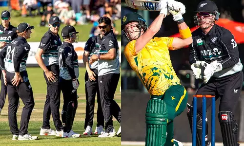 முத்தரப்பு தொடர்: தென் ஆப்பிரிக்காவை 21 ரன்கள் வித்தியாசத்தில் வீழ்த்தியது நியூசிலாந்து