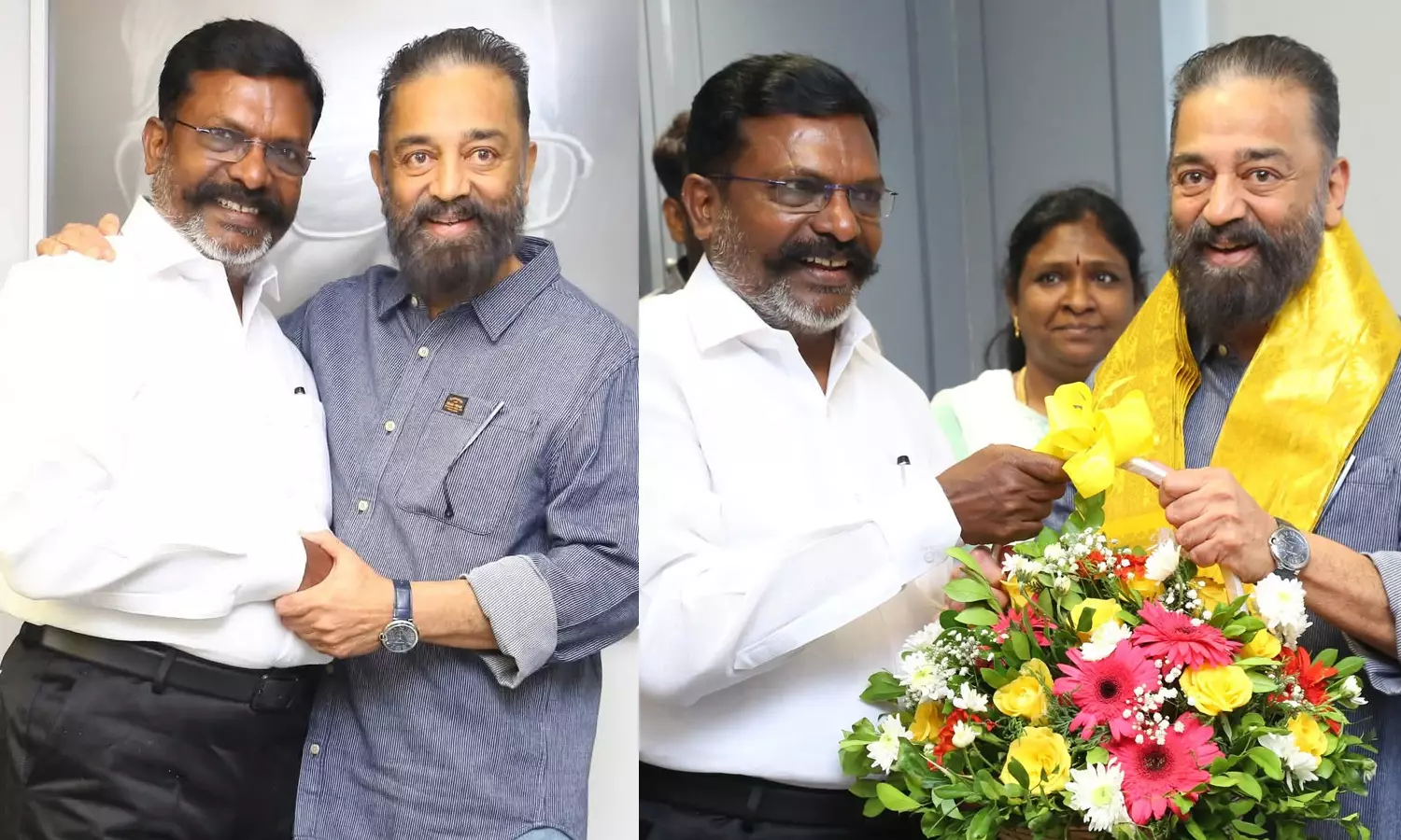 அன்புத் தம்பி திருமாவளவன் காட்டிய அன்பில் நெகிழ்ந்தேன்- கமல்ஹாசன் அன்புத் தம்பி திருமாவளவன் காட்டிய அன்பில் நெகிழ்ந்தேன்- கமல்ஹாசன்