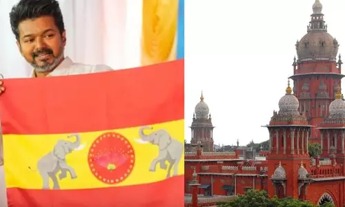 த.வெ. கொடி நிறம் தொடர்பான வழக்கு - விஜய்க்கு நோட்டீஸ் அனுப்ப நீதிமன்றம் உத்தரவு