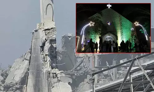 காசாவில் உள்ள தேவாலயம் மீது இஸ்ரேல் தாக்குதல்: இருவர் பலி- பலர் காயம்