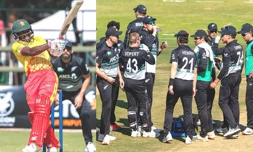 முத்தரப்பு டி20 தொடர்: நியூசிலாந்துக்கு 121 ரன்கள் வெற்றி இலக்கு நிர்ணயித்த ஜிம்பாப்வே