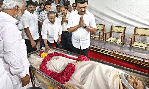 கோபாலபுரம் இல்லத்தில் மு.க.முத்து உடல் - இன்று மாலை இறுதி ஊர்வலம்