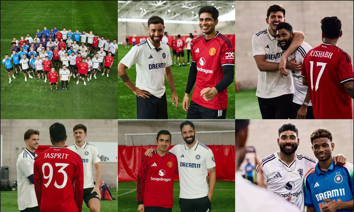 கிரிக்கெட்டை சந்தித்த கால்பந்து... ஜெர்சிகளை மாற்றிக்கொண்டு வீரர்கள் எடுத்த புகைப்படம் வைரல்