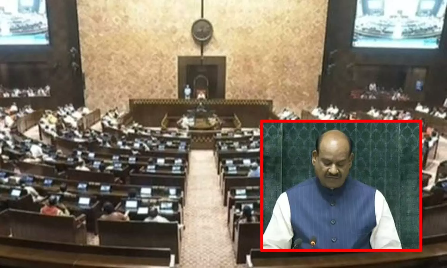 எதிர்க்கட்சிகளின் அமளியால் பாராளுமன்ற மழைக்கால கூட்டத்தொடர் நண்பகல் 12 மணிவரை ஒத்திவைப்பு