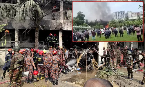 பள்ளி மீது விழுந்த பயிற்சி போர் விமானம்: 17  மாணவர்கள், 2 ஆசிரியர்கள் உயிரிழந்த சோகம்..!