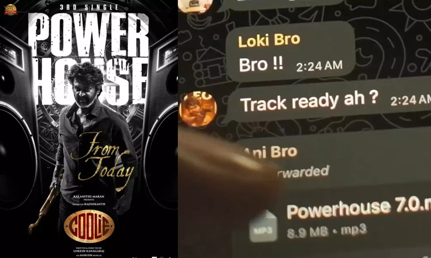 Say My Name...தொட்றா பாக்கலாம் - கூலி Power House பாடல் ரிலீஸ்! Say My Name...தொட்றா பாக்கலாம் - கூலி Power House பாடல் ரிலீஸ்!