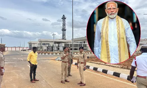 பிரதமர் மோடி வருகை எதிரொலி  - தூத்துக்குடி விமான நிலையத்தில் பாதுகாப்பு ஏற்பாடுகள் தீவிரம்