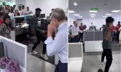 வெளிநாட்டு Client-ஐ நடனமாடி வரவேற்ற கார்ப்பரேட்  ஊழியர்கள்: வைரல் வீடியோ - வலுக்கும் கண்டனம்
