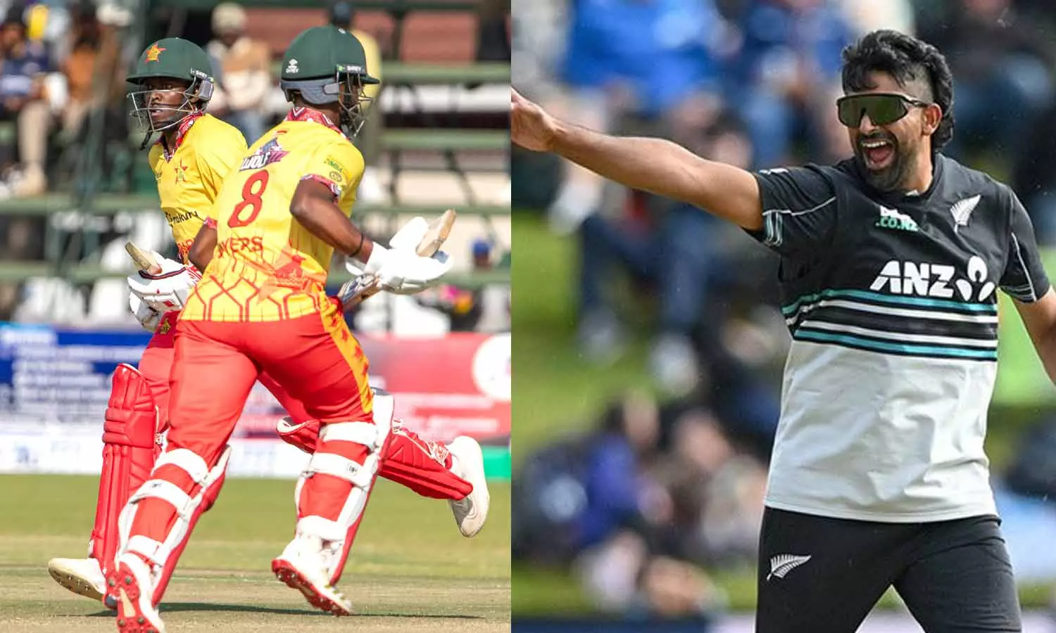 சோதி சுழலில் சிக்கிய ஜிம்பாப்வே: 130 ரன்னில் ஆல் அவுட்- நியூசிலாந்து அபார வெற்றி சோதி சுழலில் சிக்கிய ஜிம்பாப்வே: 130 ரன்னில் ஆல் அவுட்- நியூசிலாந்து அபார வெற்றி