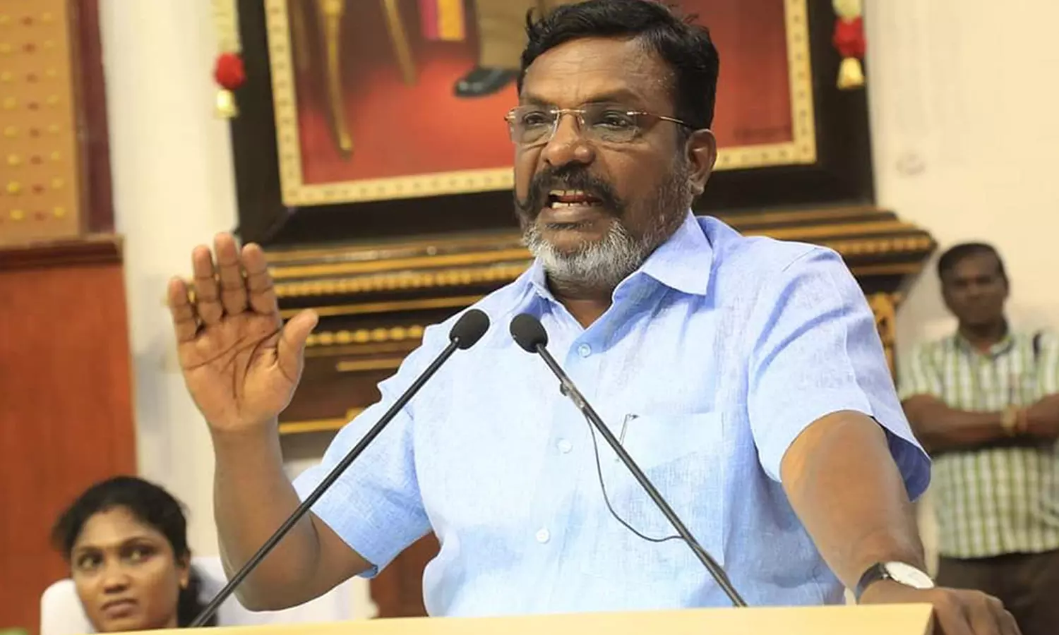 தமிழகத்தில் தற்போது சுற்றுப்பயணம் மேற்கொள்பவர்கள் மதசார்பின்மைக்கு எதிரானவர்கள்- திருமாவளவன்