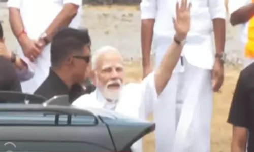 கங்கை கொண்ட சோழபுரத்தில் பிரதமர் மோடி ரோடு ஷோ