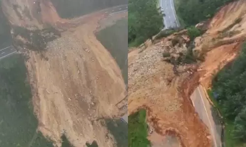 கனமழையால் இடுக்கியில் நிலச்சரிவு: மூணார் - தேனி சாலையில் போக்குவரத்து பாதிப்பு