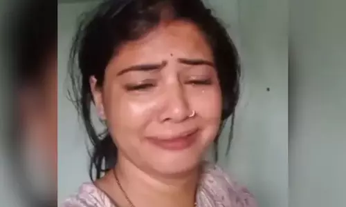 போலீஸ்காரர் மனைவி தற்கொலை - தூக்கு கயிறு முன்பு கதறி அழுத வீடியோ வைரல்