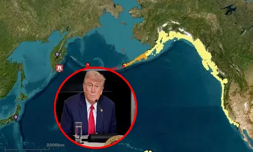 ரஷியா, ஜப்பானை தொடர்ந்து அமெரிக்காவிற்கும் சுனாமி எச்சரிக்கை - டிரம்ப் பதிவு