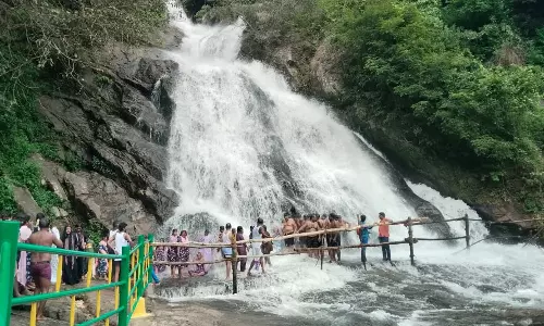 10 நாட்களுக்கு பிறகு திறப்பு - பொள்ளாச்சி கவியருவியில் குவிந்த சுற்றுலாப் பயணிகள்