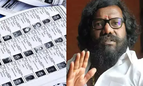 வெளி மாநிலத்தவர்களை தமிழ்நாட்டு வாக்காளர்களாக மாற்ற பாஜக சூழ்ச்சி - கருணாஸ் அறிக்கை