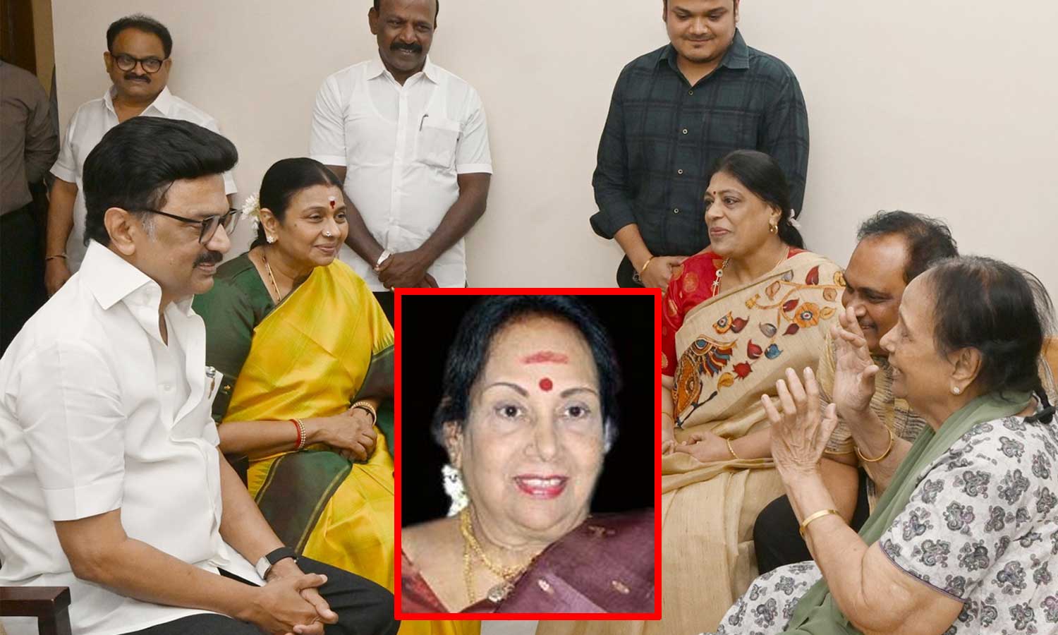 பழம்பெரும் நடிகை எம்.என்.ராஜமை நேரில் சந்தித்த முதலமைச்சர் / CM met ...