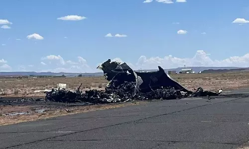 அமெரிக்காவில் மருத்துவ போக்குவரத்து விமானம் விழுந்து நொறுங்கியதில் 4 பேர் உயிரிழப்பு..!