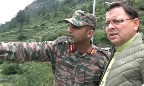 உத்தரகாண்ட் மேக வெடிப்பு: மீட்பு பணிகளை ஆய்வு செய்த முதல் மந்திரி