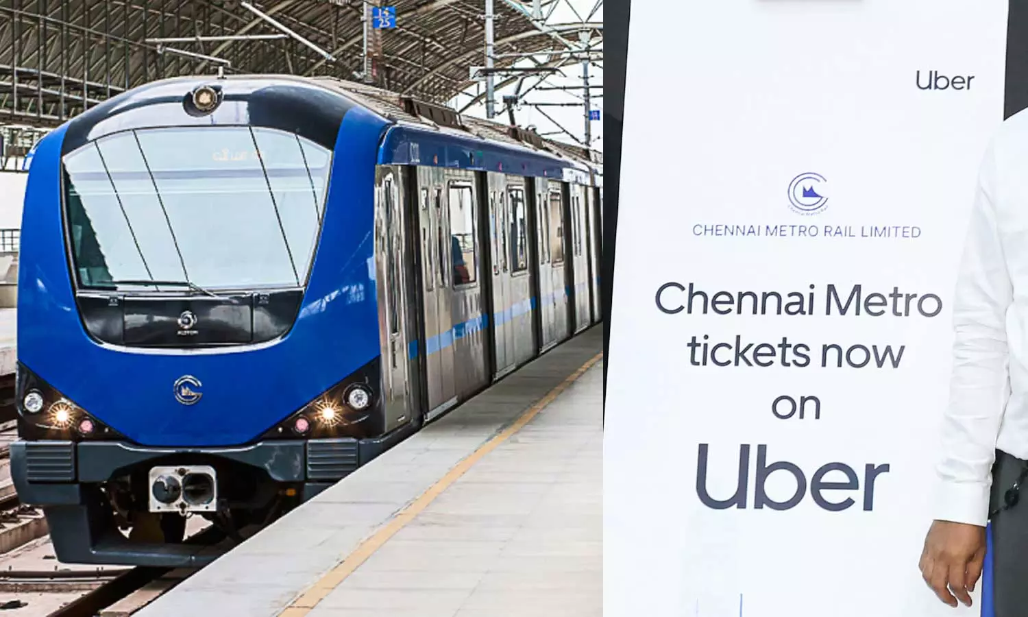 UBER செயலியில் சென்னை மெட்ரோ ரெயில் டிக்கெட் முன்பதிவு வசதி அறிமுகம்