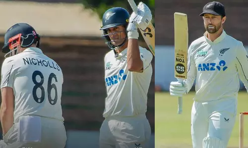 ரச்சின், கான்வே, நிக்கோல்ஸ் சதம்.. 2-ம் நாள் முடிவில் 600 ரன்கள் குவித்த நியூசிலாந்து