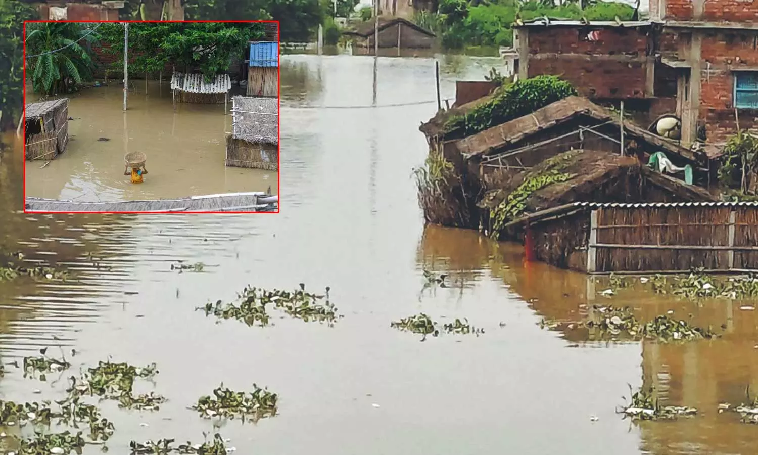 பீகாரில் கனமழையால் வெள்ளம்: 16 லட்சம் மக்கள் பாதிப்பு- மீட்புப்பணி தீவிரம் பீகாரில் கனமழையால் வெள்ளம்: 16 லட்சம் மக்கள் பாதிப்பு- மீட்புப்பணி தீவிரம்