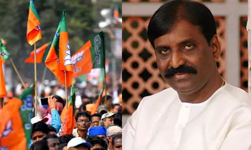 கடவுள் ராமர் குறித்து வைரமுத்து சர்ச்சை பேச்சு - புதுச்சேரியில் பா.ஜ.க.வினர் போராட்டம்