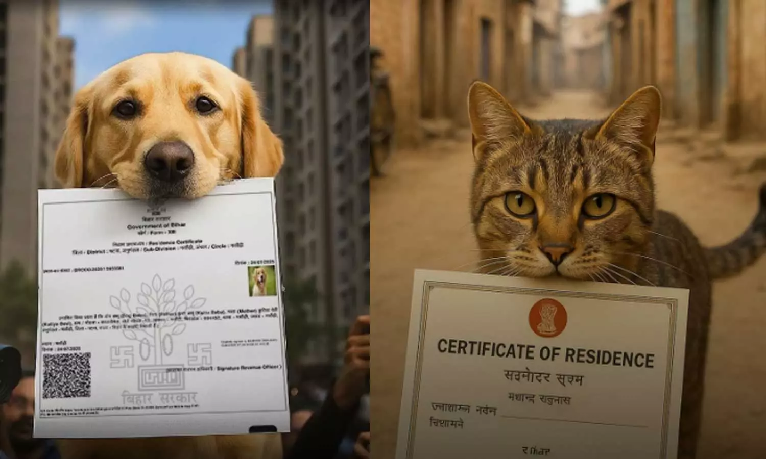 நாய்க்கு அடுத்தபடியாக பூனைக்கும் வசிப்பிடச் சான்றிதழ் - பீகாரில் தொடரும் சர்ச்சை