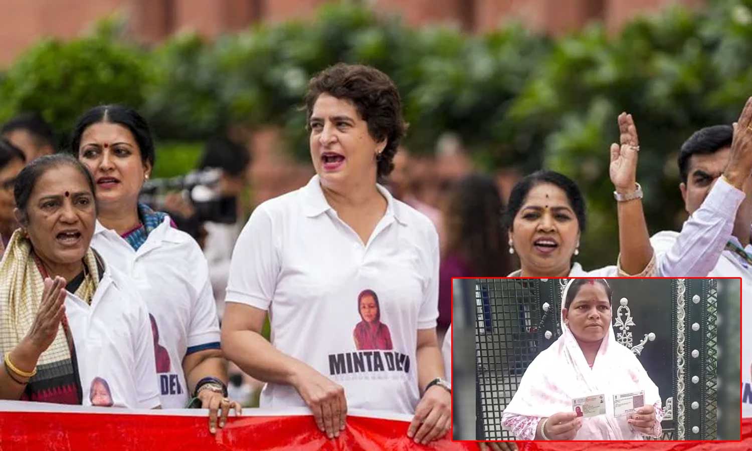 வாக்காளர் பட்டியல் திருத்த விவகாரம்: என் படத்தை டீ சர்ட்டில் பயன்படுத்துவதற்கு பிரியங்கா காந்தி யார்?- பீகார் பெண் கடும் கோபம் வாக்காளர் பட்டியல் திருத்த விவகாரம்: என் படத்தை டீ சர்ட்டில் பயன்படுத்துவதற்கு பிரியங்கா காந்தி யார்?- பீகார் பெண் கடும் கோபம்