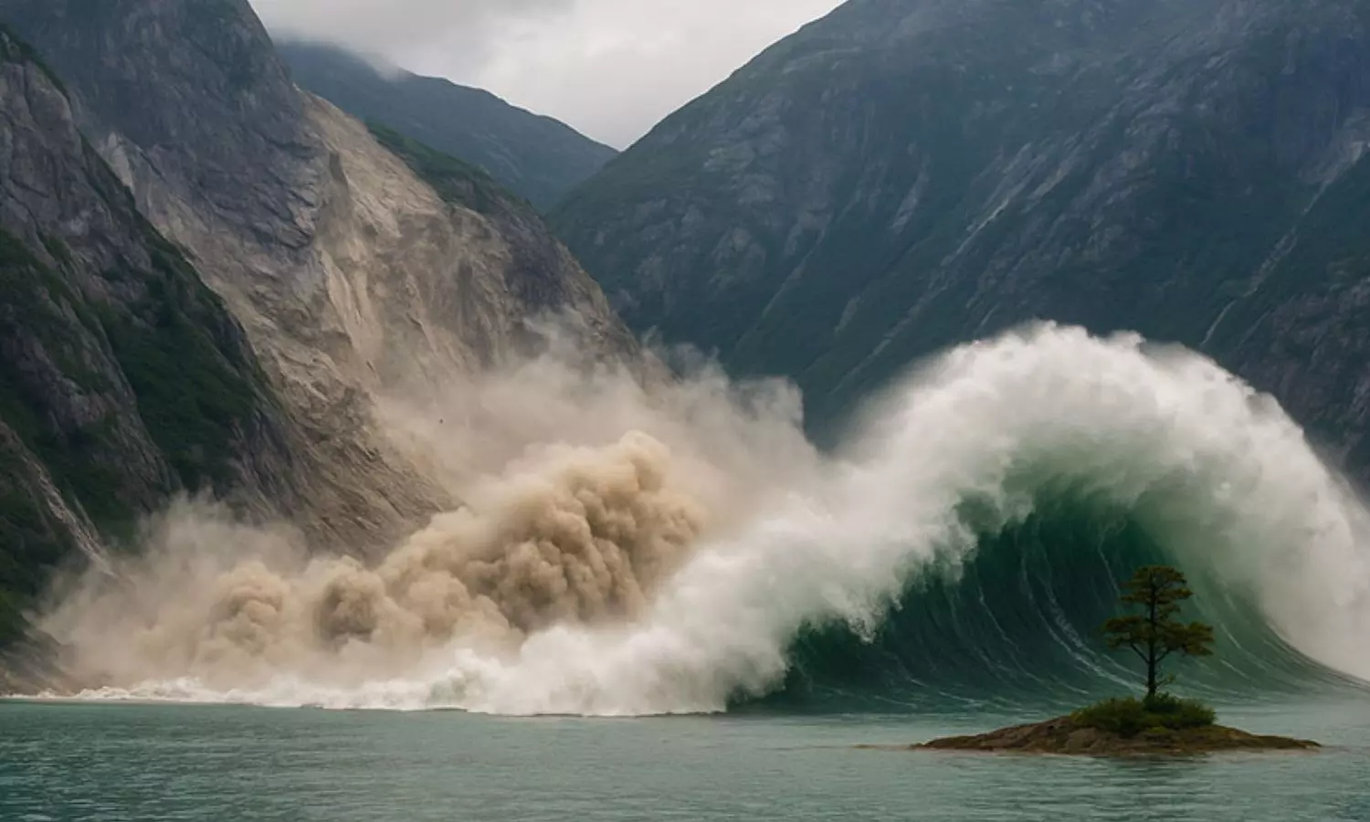 100 அடி உயரத்துக்கு எழுந்த சுனாமி அலைகள்.. அலாஸ்காவில் பதிவான அரிதினும் அரிய இயற்கை சீற்றம்!