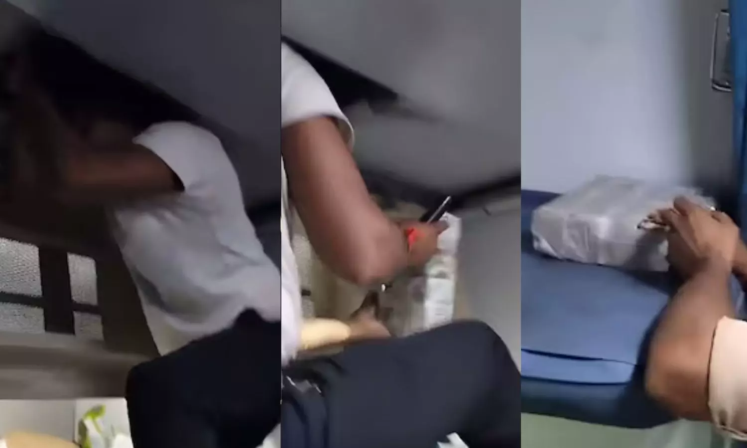 VIDEO: எக்ஸ்பிரஸ் ரெயில் ஏ.சி. குழாய்களுக்குள் மறைத்து வைக்கப்பட்ட 150 மதுபாட்டில்கள் - சிக்கியது எப்படி?