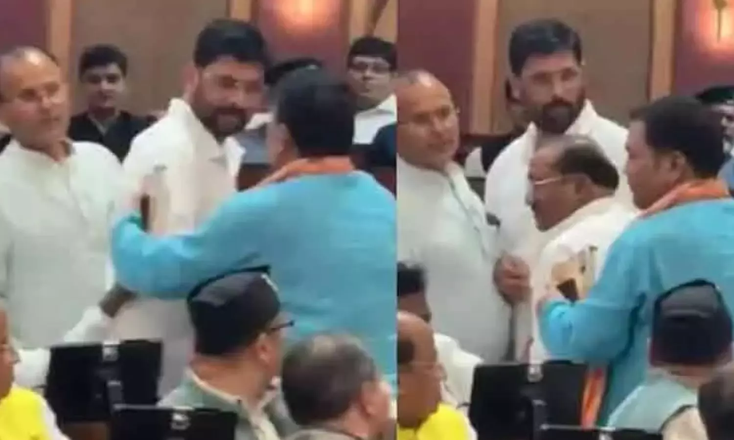 உ.பி. சட்டமன்றத்தில் சண்டையிட்ட பாஜக எம்.எல்.ஏ.க்கள்.. வீடியோவை பகிர்ந்து அகிலேஷ் விமர்சனம்