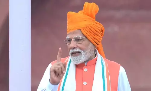 79-வது சுதந்திர தினம்:  103 நிமிடங்கள் பேசி சாதனை படைத்த பிரதமர் மோடி