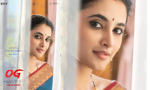 பவன் கல்யாணின் OG - பிரியங்கா மோகனின் கதாப்பாத்திர போஸ்டர் வெளியீடு!