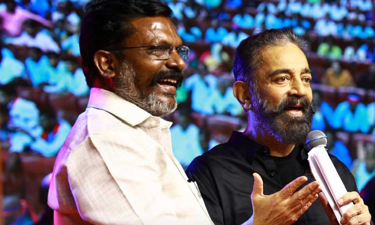 விசிக தலைவர் திருமாவளவனுக்கு பிறந்தநாள் வாழ்த்து தெரிவித்தார் மாநிலங்களவை எம்.பி. கமல்ஹாசன்